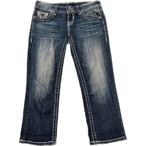 Vigoss The Dallas Capri Crop Stretch Jeans,  Size 3/4